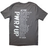 AC/DC 'Logo PWR-UP EU Tour '24' (Grey) T-Shirt BACK