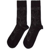 Cypress Hill 'Leaf Pattern' (Black) Socks (One Size = UK 7-11)