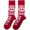 Five Finger Death Punch 'Pixeled Skull Repeat' (Red) Socks (One Size = UK 7-11) BACK