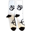 Ghost 'Symbol Mono' (White) Socks (One Size = UK 7-11)