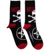 Motley Crue 'Skull & Crossbones' (Black) Socks (One Size = UK 7-11)
