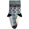The Beatles 'Abbey Road Colours Crossing Repeat' (Grey) Socks (One Size = UK 7-11) BACK