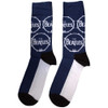 The Beatles 'Drum Logo Repeat' (Navy Blue) Socks (One Size = UK 7-11)
