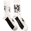 The Beatles 'Good v Evil' (White) Socks (One Size = UK 7-11)
