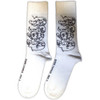The Beatles 'White Album Faces Outlines' (White) Socks (One Size = UK 7-11)