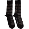 The Beatles 'For Sale Text Outlines Repeat' (Black) Socks (One Size = UK 7-11)