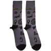 The Beatles 'Magical Mystery Tour All You Need Is Love' (Grey) Socks (One Size = UK 7-11)