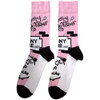 The Beatles 'Strawberry Fields/Penny Lane' (Pink) Socks (One Size = UK 7-11) BACK