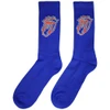The Rolling Stones 'Doodle Tongue' (Blue) Socks (One Size = UK 7-11)
