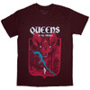 Queens Of The Stone Age 'Bat' (Maroon) T-Shirt