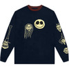 The Nightmare Before Christmas 'Faces AOP' (Blue) Long Sleeve Shirt