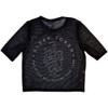 Sleep Token 'Tomb' (Black) Womens Mesh Crop Top