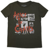 Alice In Chains 'Albums Montage' (Green) Womens Fitted T-Shirt