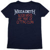 Megadeth 'Black Friday' (Blue) Womens Fitted T-Shirt BACK