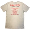 Thin Lizzy 'Black Rose Tracklist' (Natural) T-Shirt BACK