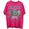 Queen 'Tour '80' (Pink) T-Shirt
