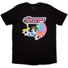 The Powerpuff Girls 'Trio Flying Logo' (Black) T-Shirt