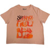 Slipknot 'The End So Far Faces Grid' (Pink) Womens Crop Top