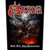 Saxon 'Hell, Fire And Damnation' Back Patch