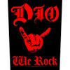 Dio 'We Rock' (Black) Back Patch