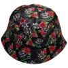 Cypress Hill 'Skulls & Roses Pattern' (Black) Bucket Hat
