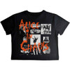 Alice In Chains 'Albums Montage' (Black) Womens Crop Top