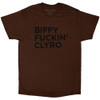Biffy Clyro 'Biffy Fucking Clyro' (Brown) T-Shirt