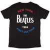 The Beatles 'New York 1964' (Black) T-Shirt BACK
