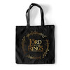 Lord Of The Rings 'Gold Foil' (Black) Tote Bag