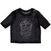 Alice Cooper 'Under My Wheels' (Black) Womens Mesh Crop Top