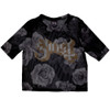 Ghost 'Logo & Roses' (Black) Womens Mesh Crop Top