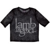 Lamb Of God 'Logo' (Black) Womens Mesh Crop Top