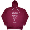 Nirvana 'In Utero Outline' (Red) Pull Over Hoodie