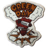 Green Day 'Dookie Bombs White' (Iron On) Patch