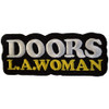 The Doors 'LA Woman Text Logo on Black' (Iron On) Patch