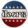 The Doors 'Logo Stars & Stripes' (Iron On) Patch