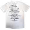 Oasis 'Definitely Maybe AAA Setlist' (White) T-Shirt BACK