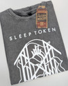 Sleep Token 'Tomb Text Ring' (Stone Wash) Limited Edition T-Shirt