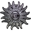 Alice In Chains 'Sun Logo B&W' (Iron On) Patch