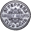 The Beatles 'Sgt Pepper Drum B&W' (Iron On) Patch