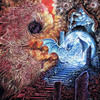 Gatecreeper 'An Unexpected Reality' LP Cyan Metallic Silver Mix w/ White Splatter Vinyl