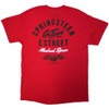 Bruce Springsteen 'Tour '24 Madrid Event' (Red) T-Shirt BACK