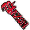 Saxon 'Red Logo' Pin Badge