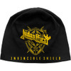 Judas Priest 'Invincible Shield JD Print' (Black) Beanie Hat