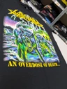 Toxic Holocaust 'Overdose' (Black) T-Shirt - US Import close up of print detail 2