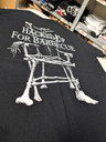 Mortician 'Hacked Up for Barbecue' (Black) T-Shirt close up detail of back print 2
