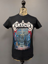Mortician 'Hacked Up for Barbecue' (Black) T-Shirt on a mannequin front