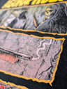 Agoraphobic Nosebleed 'Dark Comic' (Black) T-Shirt close up detail of the print 2