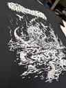 Gatecreeper 'Deserted' (Black) T-Shirt close up print detail