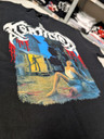 Mortician 'Chainsaw Dismemberment' (Black) T-Shirt close up of print detail 2